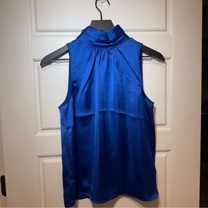 Elegant Blue Sleeveless Top size small